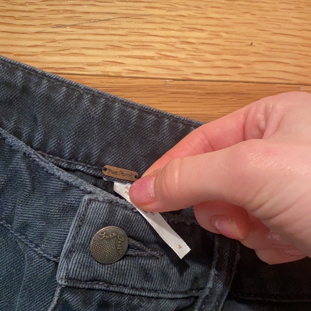 Free People Two Toned Black Skirt! - Picture 2 of 3